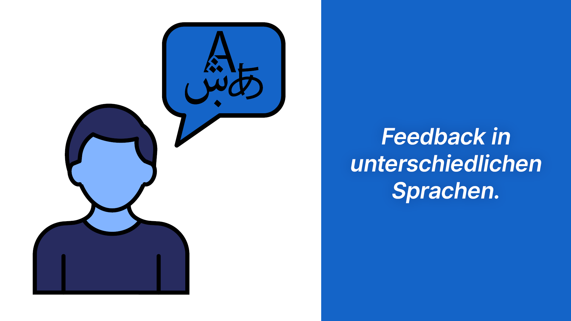 Feedback in unterschiedlichen Sprachen